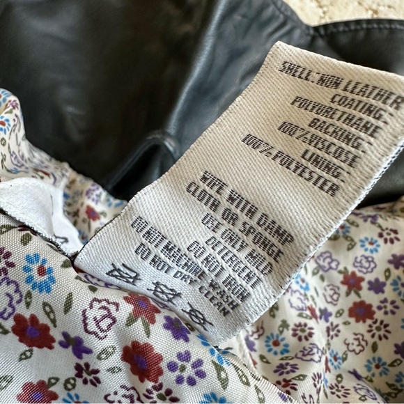 American Rag Women’s Plus Size 3X Black Faux Leather Zip Up Moto Jacket Classic - Picture 12 of 14